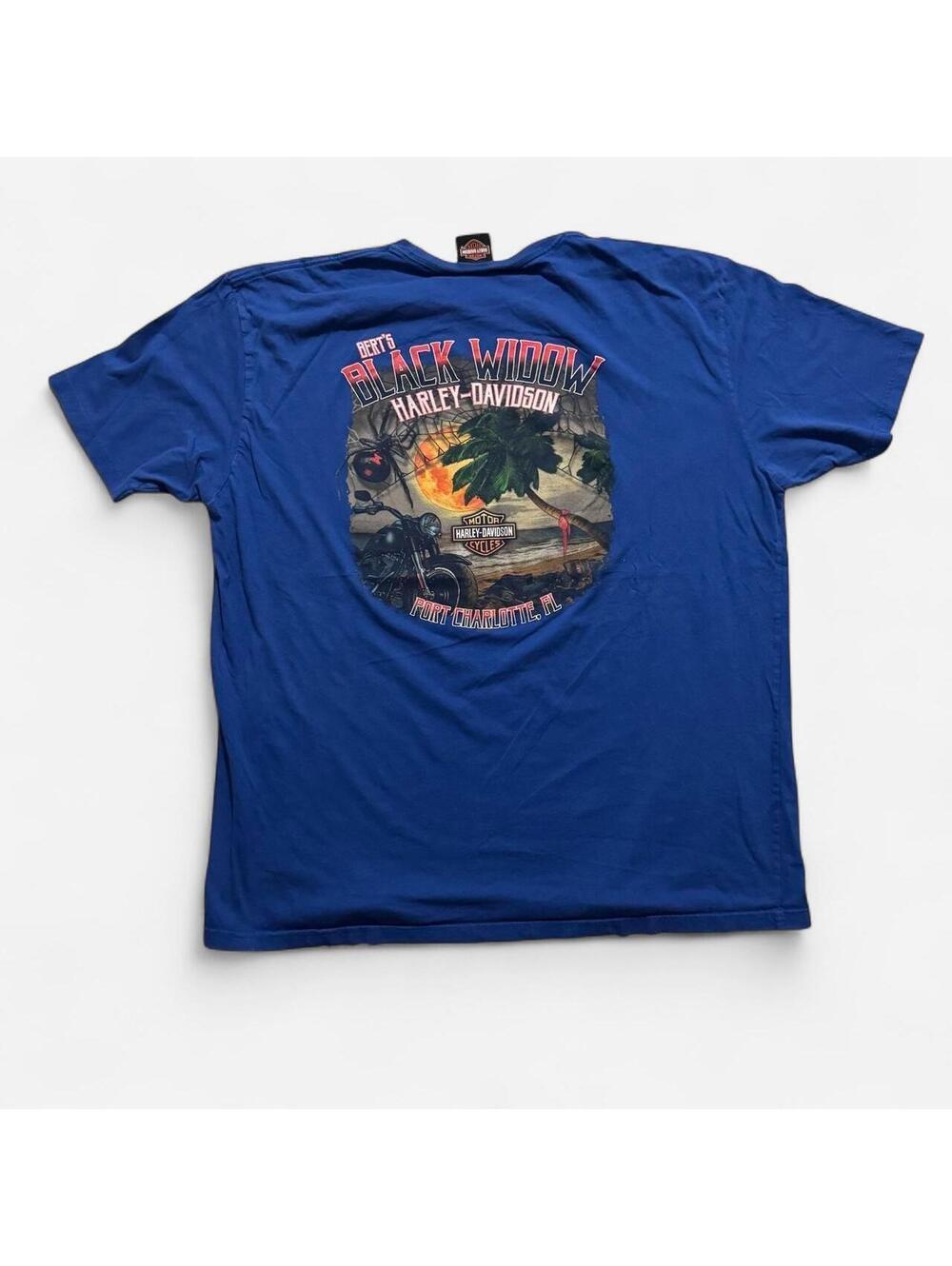 Harley Davidson Men's Blue Tshirt